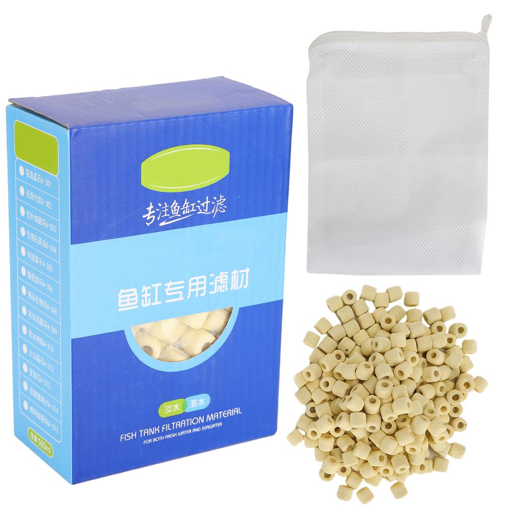 500ML Fiber Aquarium Bio Filter Media Fish Tank Filtration Material Far Infrared