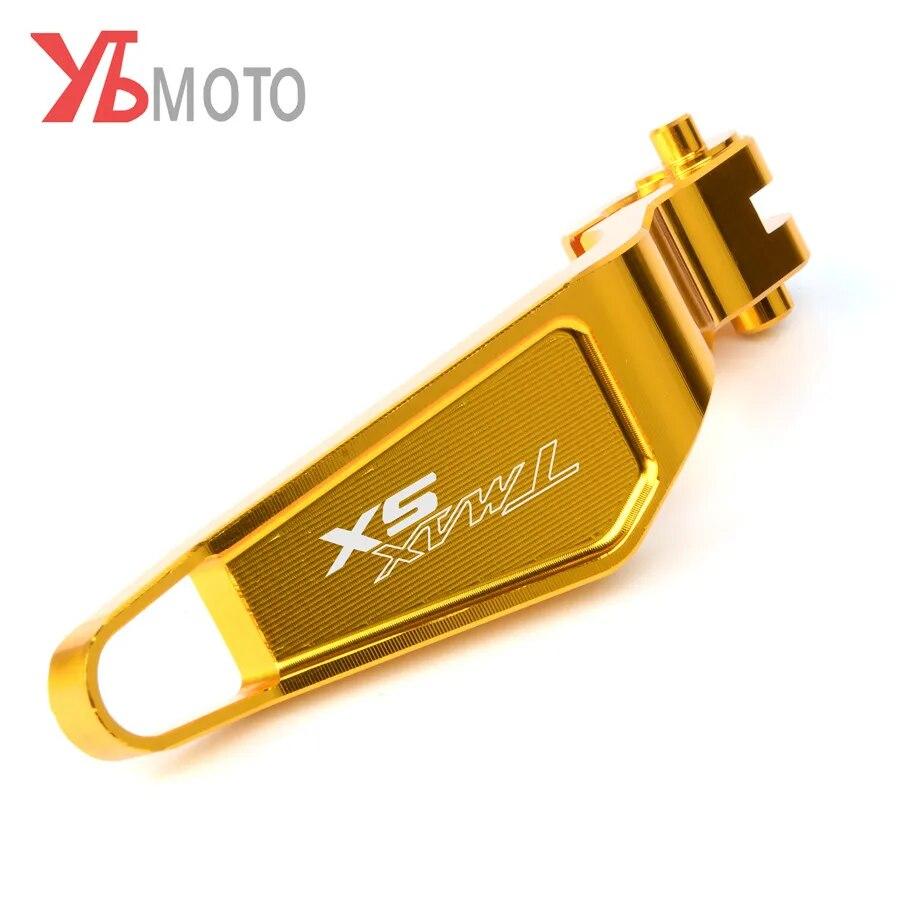 LOGO DX/SX Мотоциклетные аксессуары CNC Алюминиевый рычаг стояночного тормоза для yamaha t-max tmax 530 TMAX530 dx/sx 2017 2018