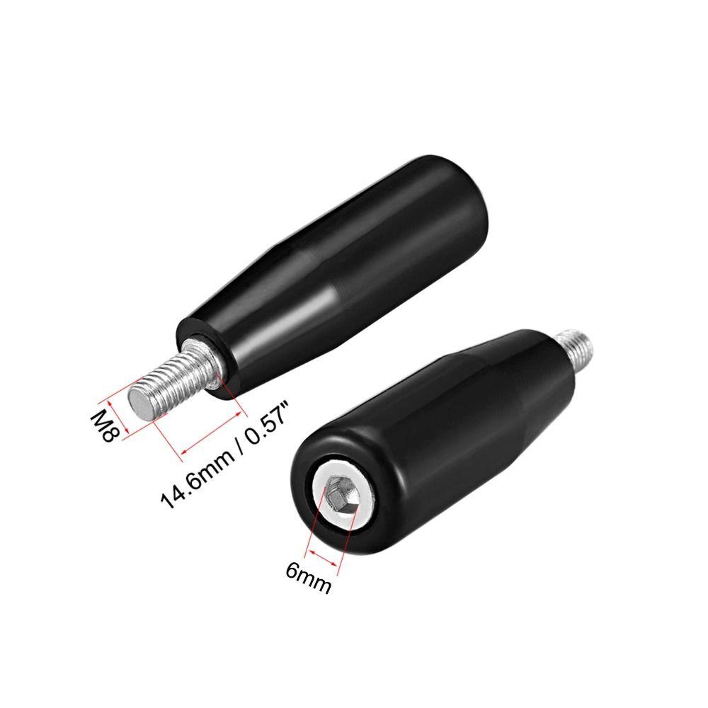 Black Revolving Handwheel Machine Handle M5/M6/M8/M12 Male Threaded Stem Handwheel Knob Lathe