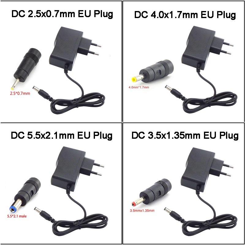 AC 110V-240V DC 10V 1A Зарядное устройство 5,5*2,1 мм Адаптер-конвертер 4,0*1,7 мм 3,5*1,35 мм 2,5*0,7 мм Штекер постоянного тока