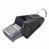 Professional Coach Whistle Coreless Match Whistle Set for School Outdoor Sports with Toothguard and Lanyard Black