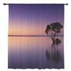 Sunset Tree Water Silhouette Window Curtain for Bedroom Sheer Curtain for Living Room Luxury Tulle Curtain for Kitchen