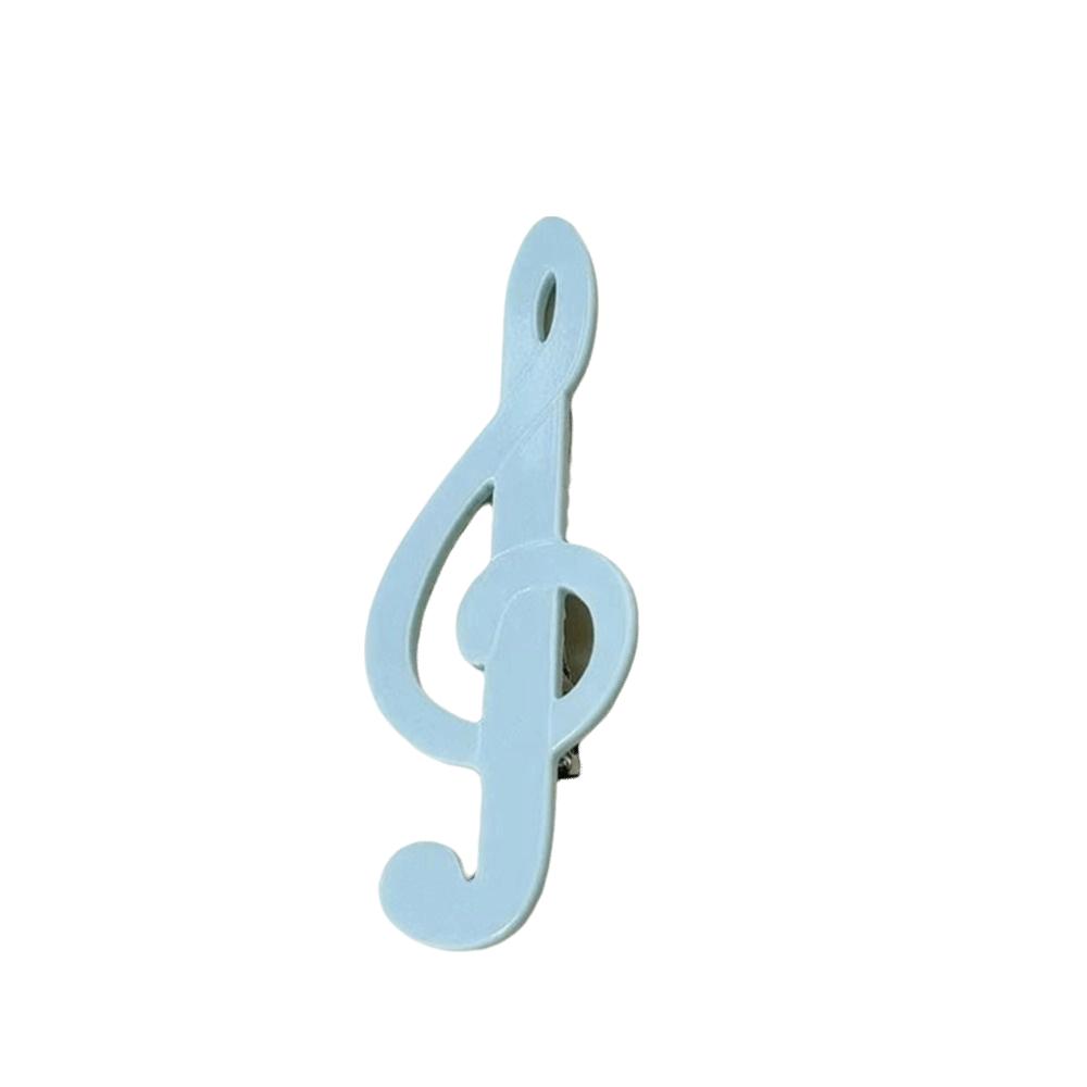 Y2K Duckbill Alligator Clip Music Note Side Clip Hair Accessories Music Note Hair Clip  Women