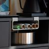 1 шт. Многофункциональный partitioned storage box без сверления держатель для пищевой пленки фольги кухонная partition storage rack подвесной для шкафа