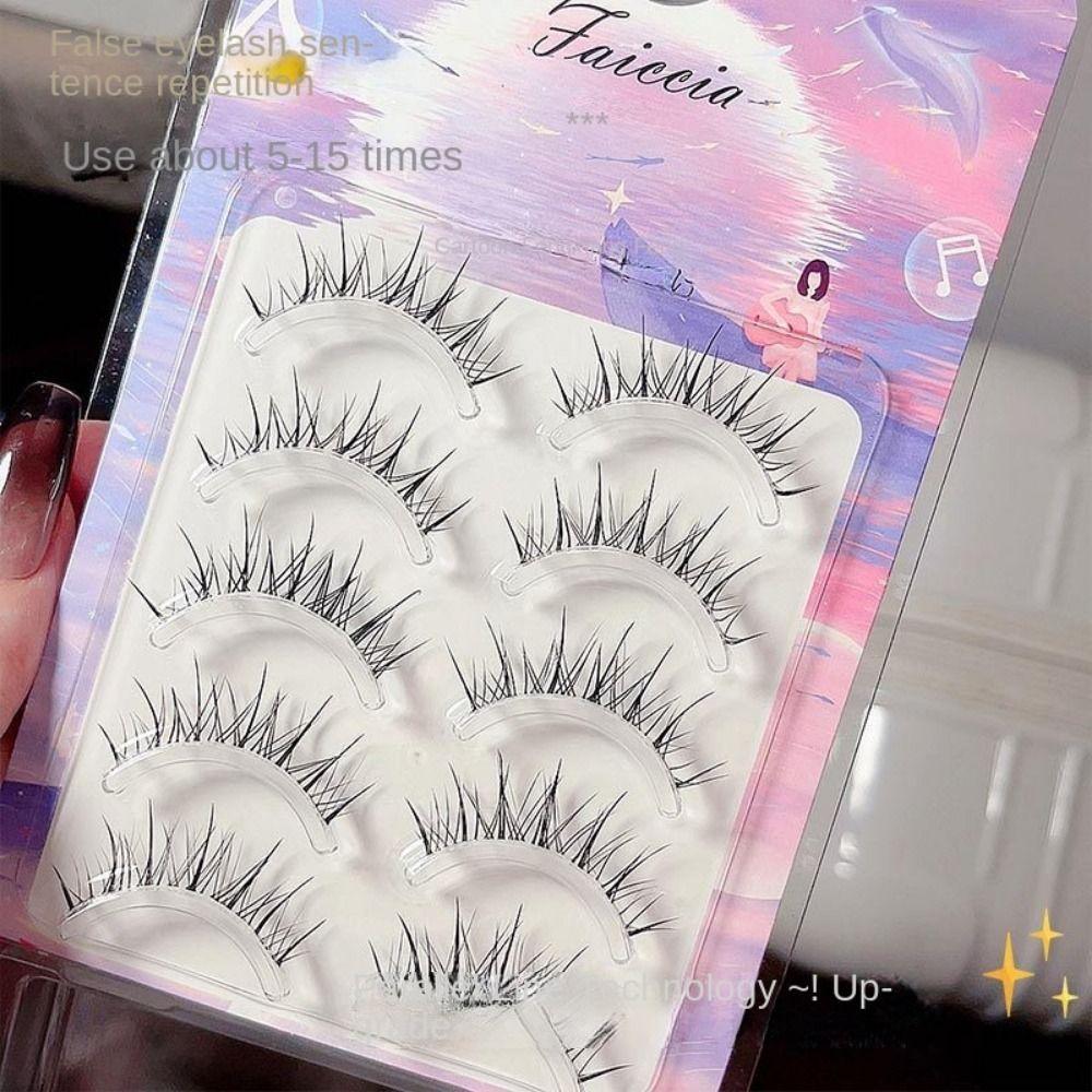 Натуральные имитационные накладные ресницы, цельные ресницы, очень тонкие ресницы для женщин и девочек