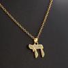 YILUOCD Chai Jewish Pendent for Women Cubic Zirconia Hebrew Letter Hai Pendent Religious Supernatural Talisman Amulet Jewelry