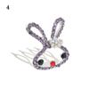 Birthday Present Crystal Party Children's Headwear Rabbit Crown Comb Hairpin