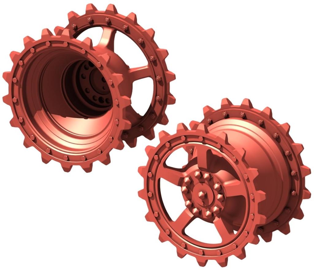 Locom Model 1/35 WWII German King Tiger Heavy Tank, Sprocket Ver. 4, Plastic Model Kit Parts RP35104 (Tank)