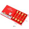 4pcs/set Stainless Christmas Coffee Spoon Cute Gingerbread Man Dessert Spoon Set Christmas Gifts Tableware Kitchen Accessories