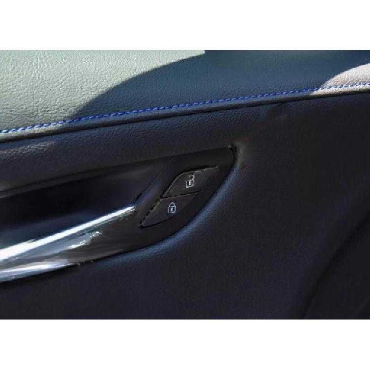 For Cadillac XT5 2017- Silver Inner Door Handle Lock Button Cover Trim 4PCS