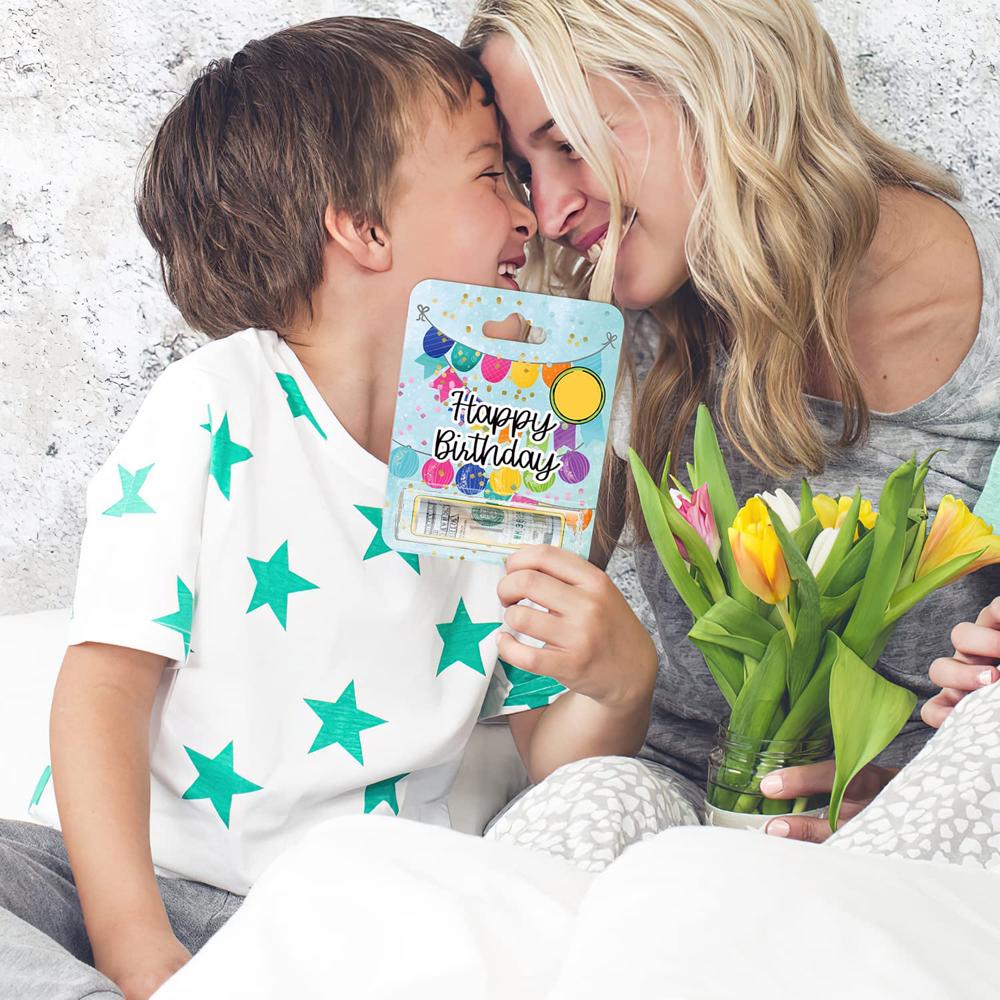 60pcs Money Card Holder With Sticker Plastic Dome Lip Balm Waterproof Rectangle Clear Cash Pouch DIY Gift for Christmas Graduate