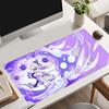 HYBXAXC Genshin Impact Skirk Mouse Pad Anime Gaming Pad Table Pads Backlit Rubber Desktop Mouse pad Mats ESports PC peripherals