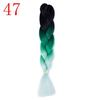 Ombre Braiding Hair Extensions 24inch 115g Synthetic Jumbo Braids Hair Fiber Pink Purple Blue Green