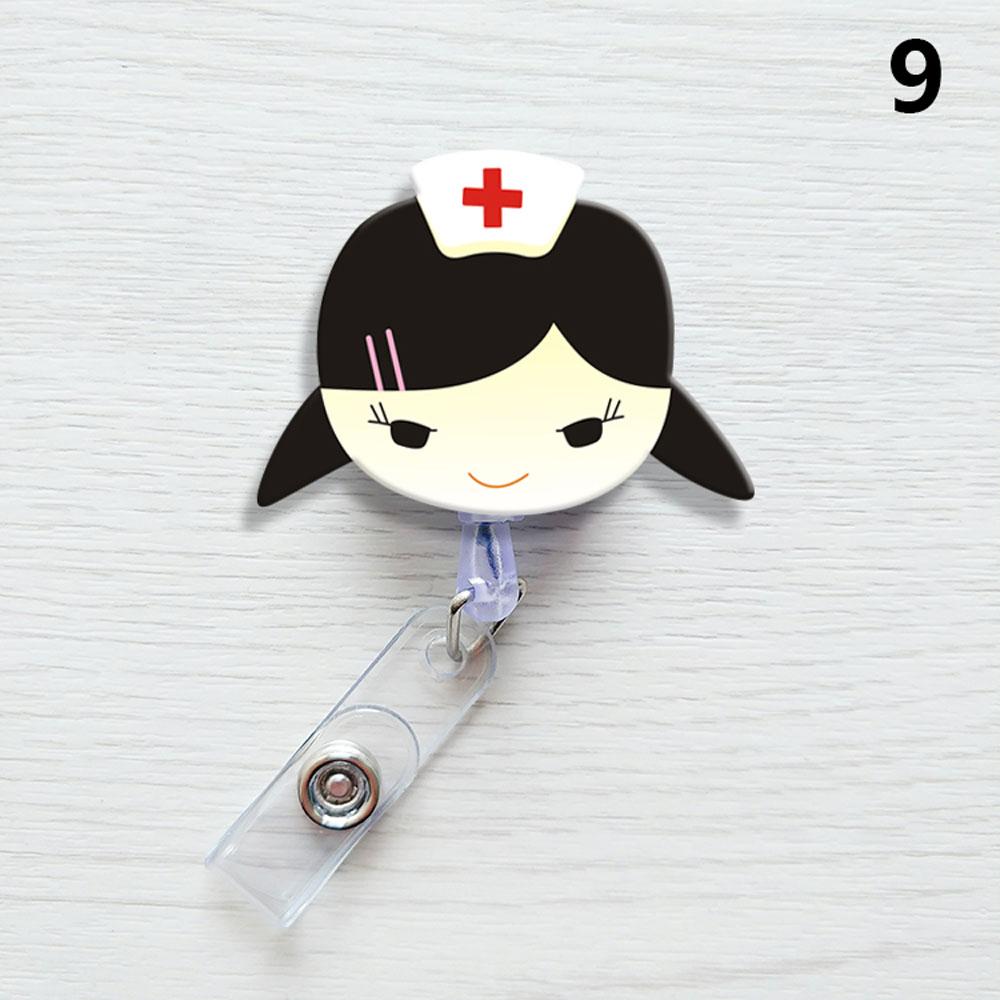 1PC Nurse ID Name Card Badge Reel Doctor Clips Name Card Holder Card Holder Clip Office Supplies Badge Holder Clip
