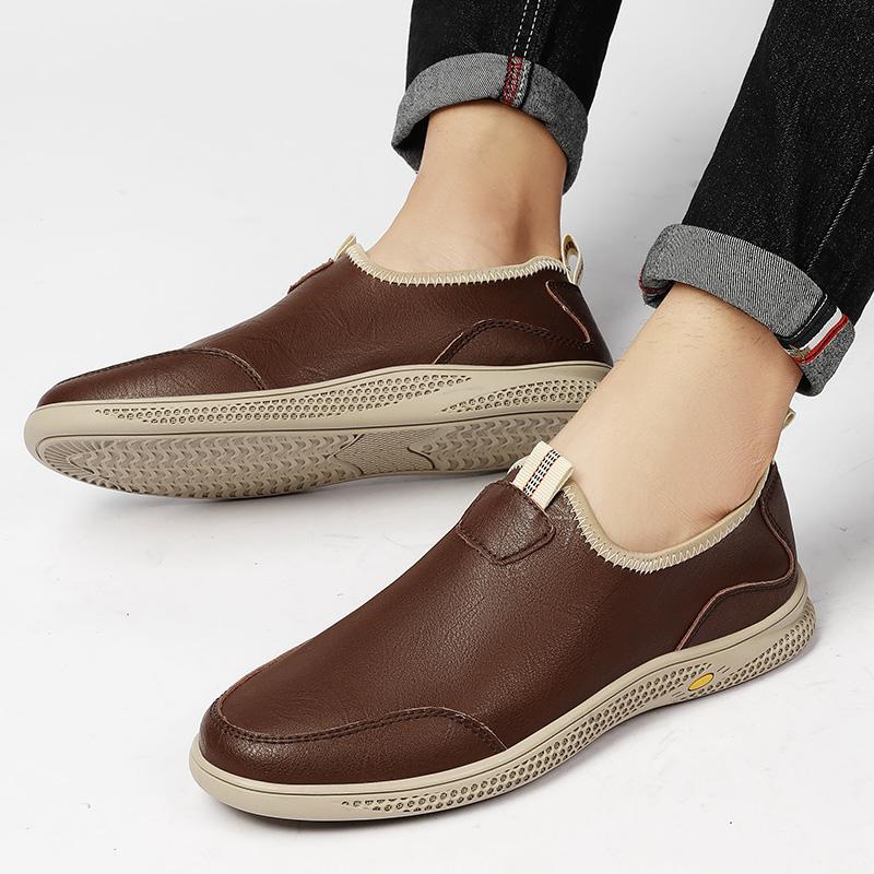 Handmade Loafers High Quality Mens Business Shoes Genuine Leather Man Casual Slip On Shoes Luxury Brand Formal Comfy Moccasins