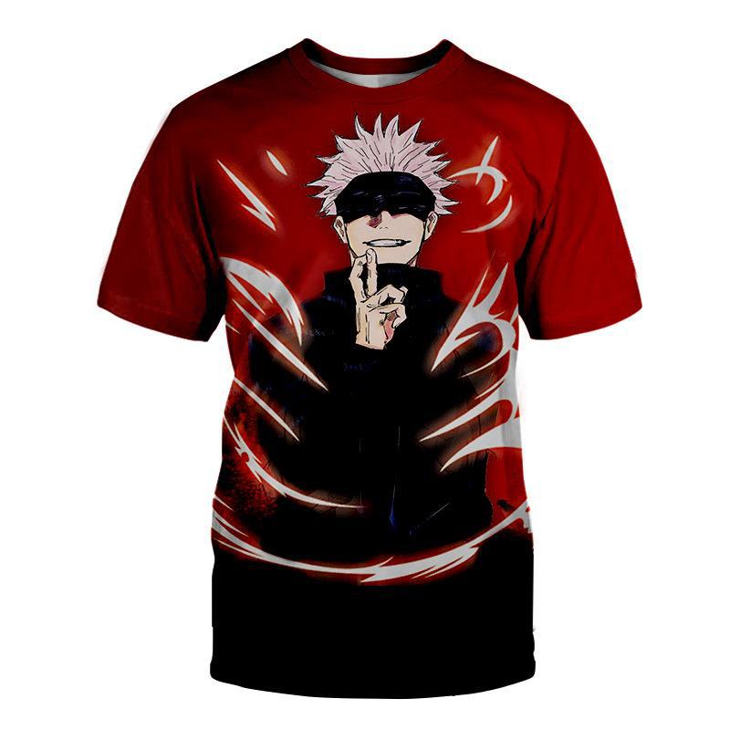 Летняя новая модная мужская футболка с принтом аниме-элементов и цифровой печатью Spell Battle Series