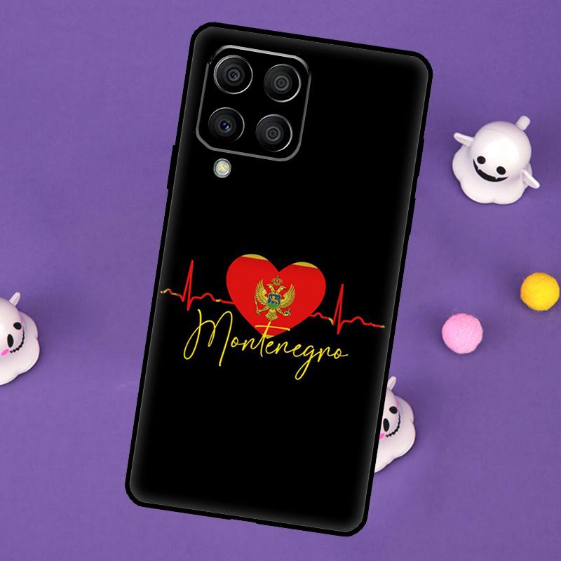 Чехол Флаг Черногории для Samsung Galaxy M55 M15 M33 M13 M23 M53 M31 M51 M14 M34 M54 M20 M30s M52 M32