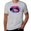 Dive Owase! Cute Swimmer crab print T-Shirt korean fashion vintage sports fans black t shirts for men