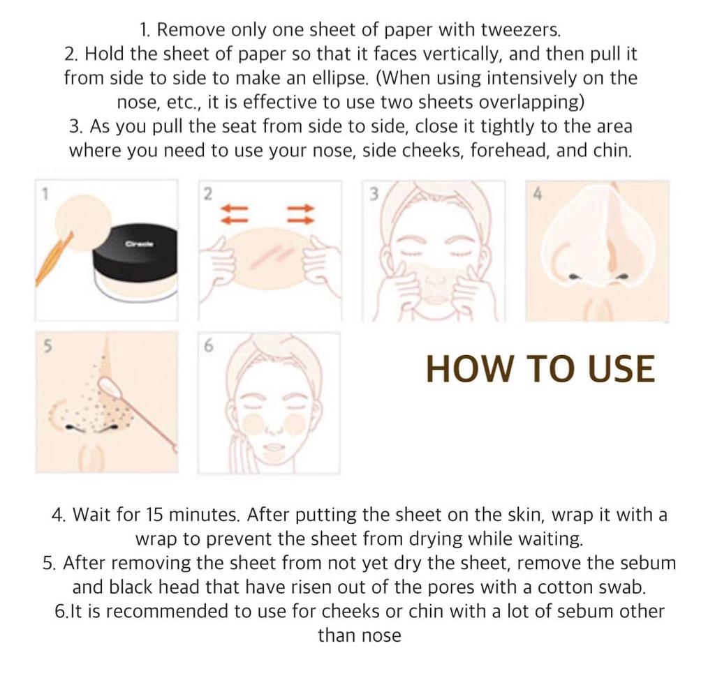 Очищающие салфетки для пилинга против черных точек 40шт