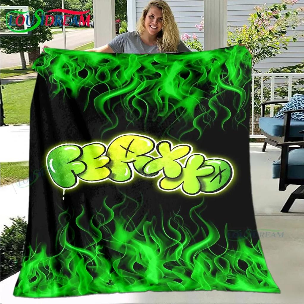 Pop Singer Ferxxo Feid Blanket,Flannel Throw Blanket for Home Bedroom Bed Sofa Picnic Office Hiking Leisure Nap Birthday Gift