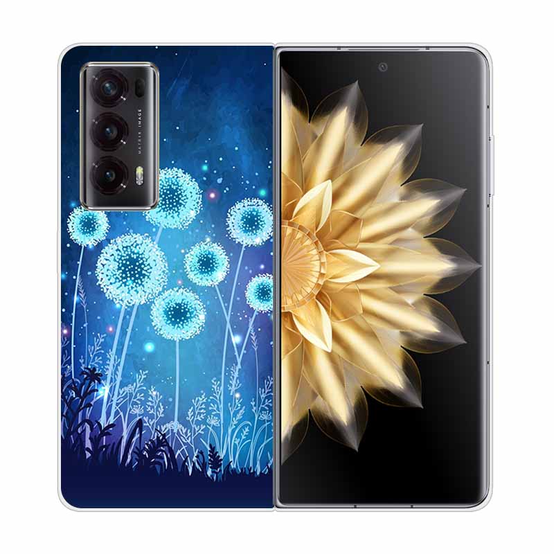 For Honor Magic V2 5G Case Cute Fashion Painted Hard Clear Shell for Honor Magic V2 5G Transparent Covers V 2 Funda Bag MAGICV2