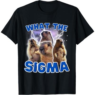 CHzwBEST What The Sigma Мем День сурка Футболка