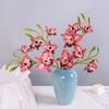 Искусственные цветы орхидеи с эффектом Real Touch, реалистичный вид, искусственная ветка орхидеи для домашнего декора