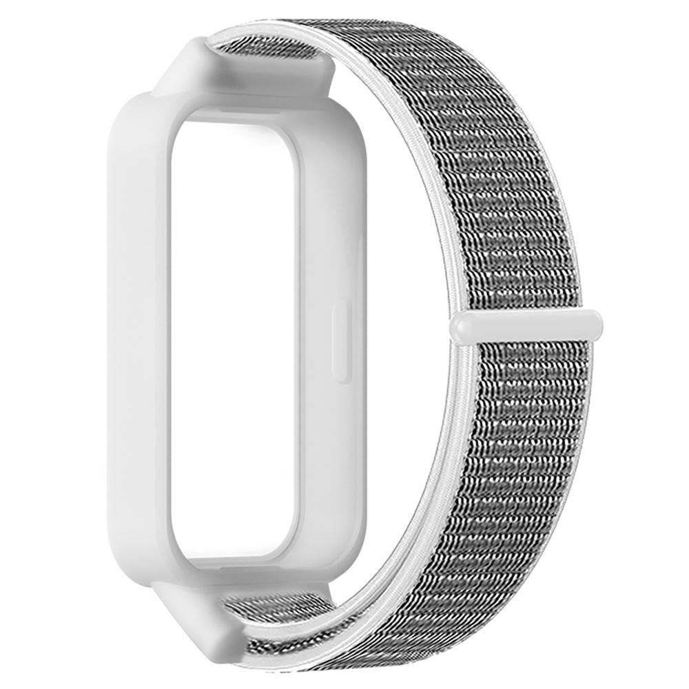 For Xiaomi Smart Band 9 Active/Redmi Band 3 Nylon Strap Magic Tape Design Watch Band