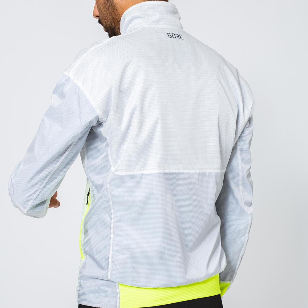 Gorewear Windstopper Drive Jacket - White Neon Yellow (Men'S)