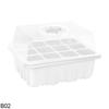 12Holes Portable Seedling Box Plastic Seed Germination Transparent Flowerpot Home Indoor Gardening Plant Cultivation Accessories