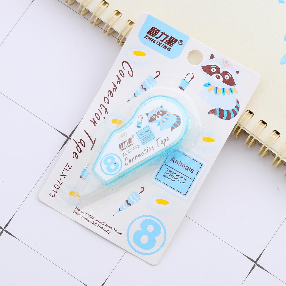 1 шт. Милые животные из мультфильмов, корректирующая лента, канцелярские принадлежности для офиса и школы