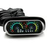 2 In 1 LCD Car Digital Oil Pressure Gauge Water Temp Meter 1/8 NPT Oil Pressure Sensor  Water Temperature Sensor 10mm