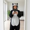 Onesie Kigurumi Pajamas Costume Disguise Black Husky : 175 - 185Cm