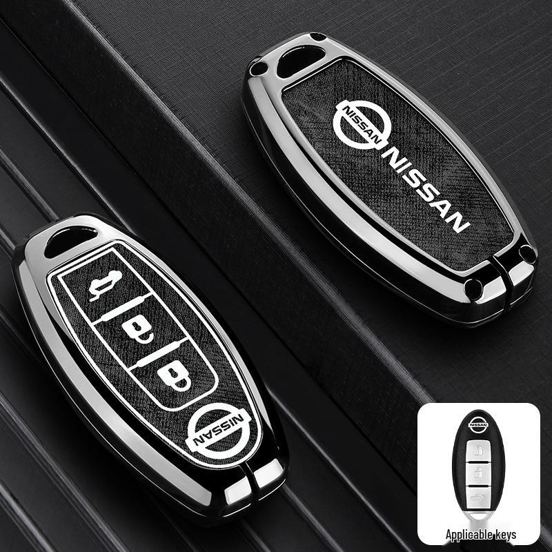 Чехол для ключа Nissan: Металлическая крышка для Sylphy, Terra, Tiida, Qashqai, Murano, Kicks