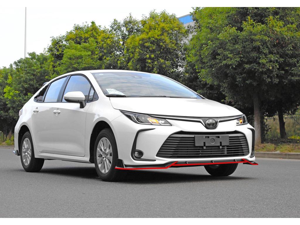 Fits 2019-2024 Corolla, Avalon, Levin; includes modified louvered window parts, front lip, splitter, and rear spoiler.
