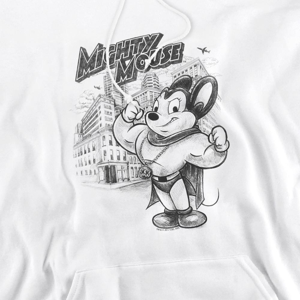 Mighty Mouse Mens Protect & Serve Hoodie