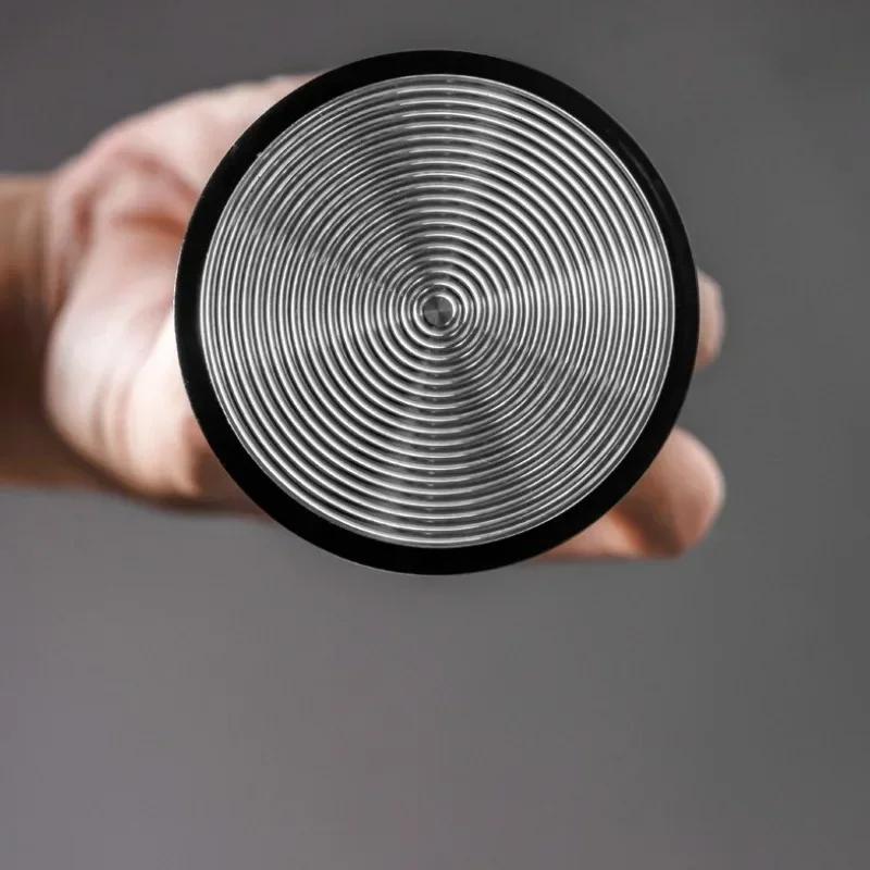 51/53/58.35mm Coffee Impact Tamper Powder Press Threaded Bottom Constant Pressure Rotating Espresso Tamping Hammer Coffee Tool