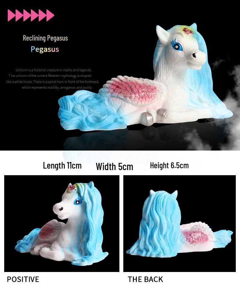 European Pegasus & Unicorn Figurine - Mythical Magic Creature Model