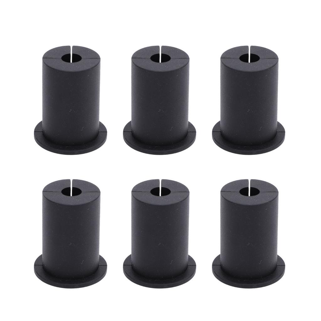 Комплект для прокладки Ethernet-кабеля Силиконовые проходные втулки для кабеля для отверстия в стене 1 дюйм Кабель Черный 6 шт.
