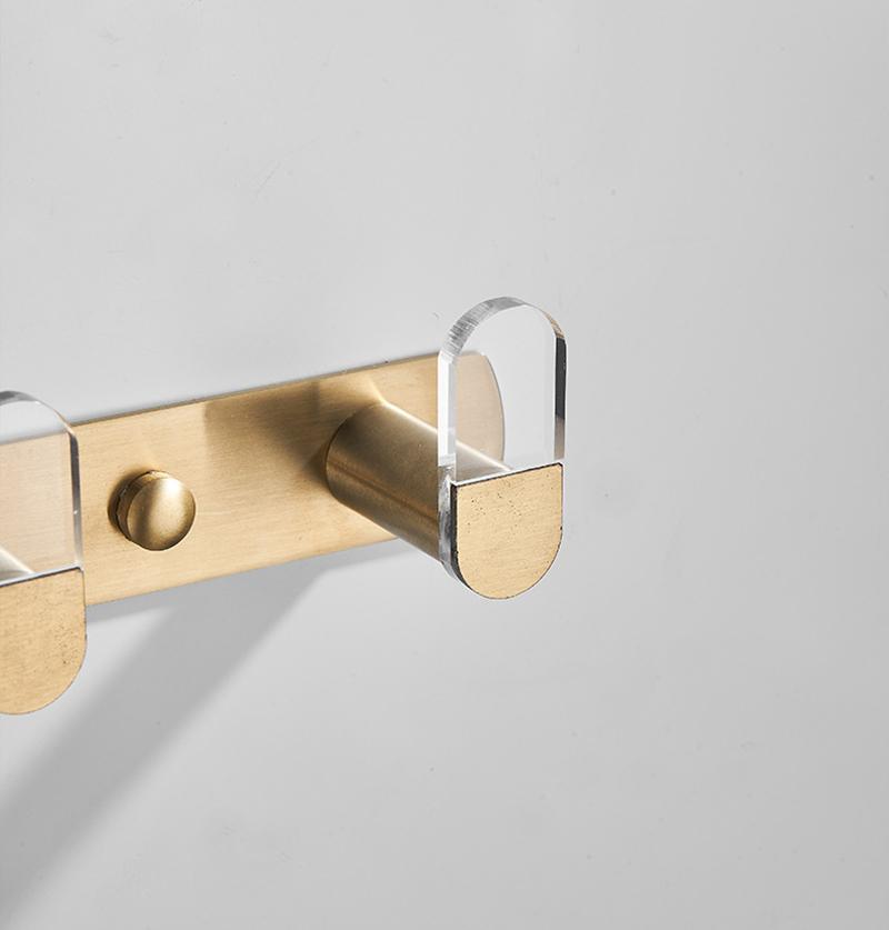304 Stainless Steel Bathroom Row Hook Green/Gold Toilet Towel Hook Bedroom Room Coat Hook  Wall Coat Hook Bathroom Accessories