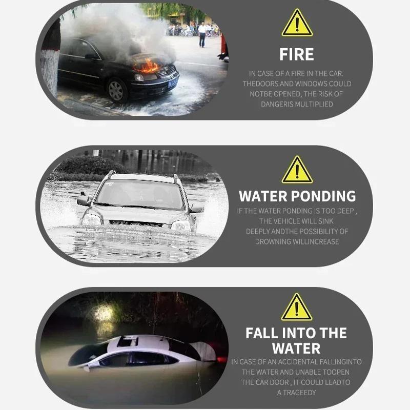 Автомобильный аварийный молоток Стеклобой Резак для ремня безопасности для TRD Toyota Gr Corolla Rav4 Auris Camry Yaris CHR