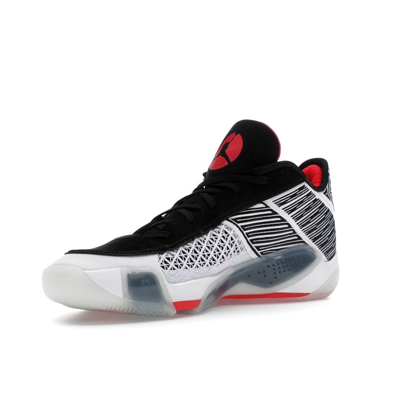 Air Jordan 38 Low Fundamental 2.0 Men Sneakers White Black Siren-Red FD2326-101
