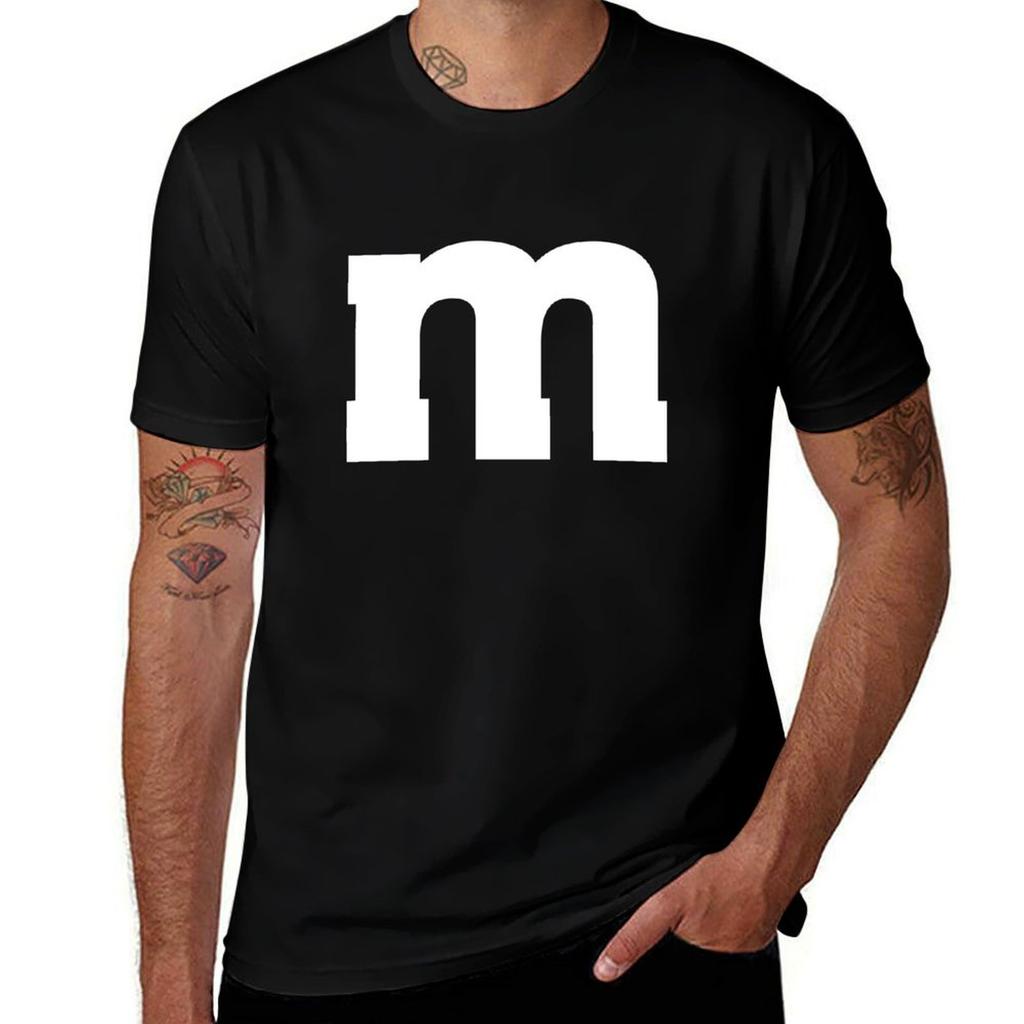 M Halloween Team Costume Funny Tshirt Comfort Stretch Tee Shirt