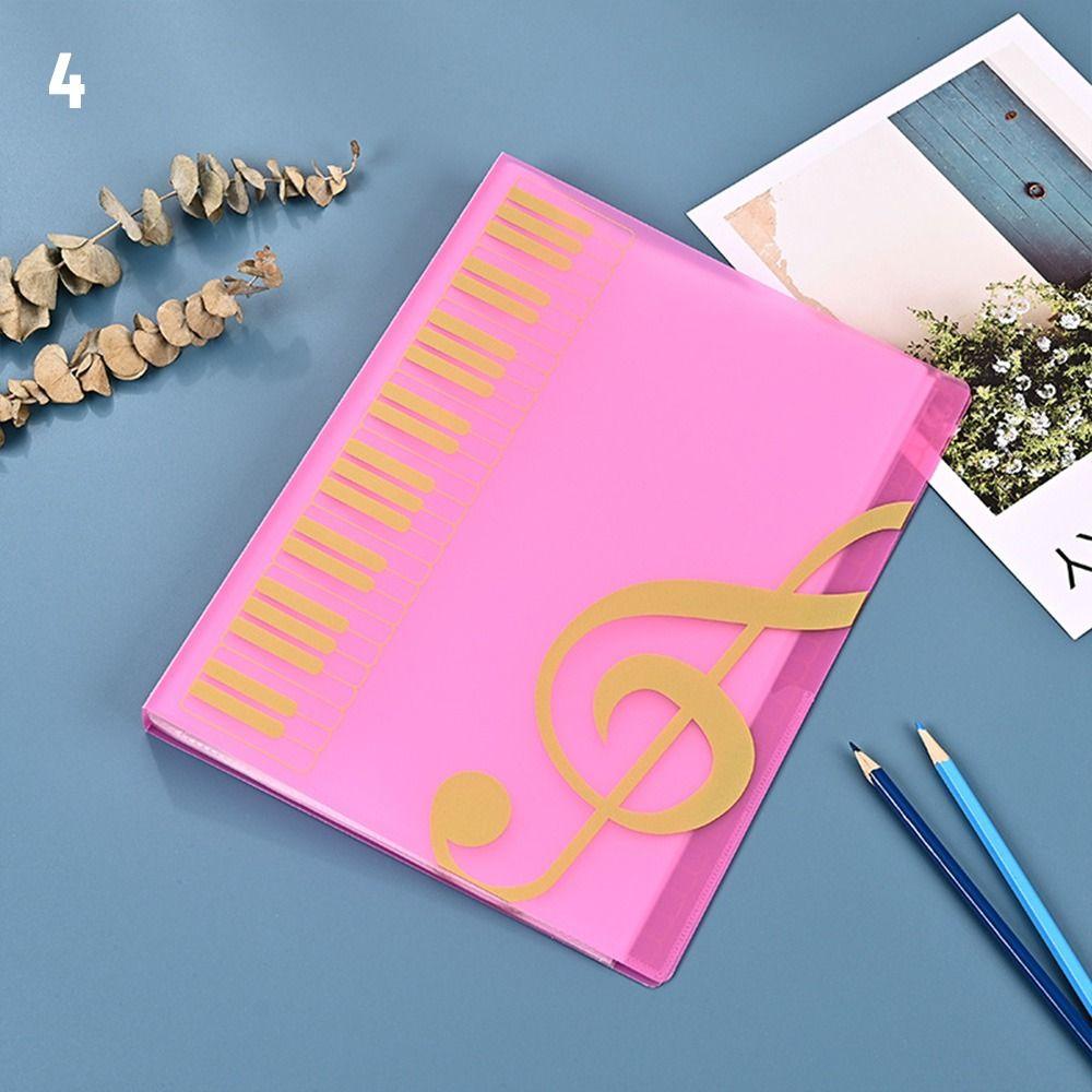 6 цветов 40 страниц Нотная Клип Папка для Нот Листы Бумаги Ноты для практики Фортепианные Ноты Фортепианные Клип