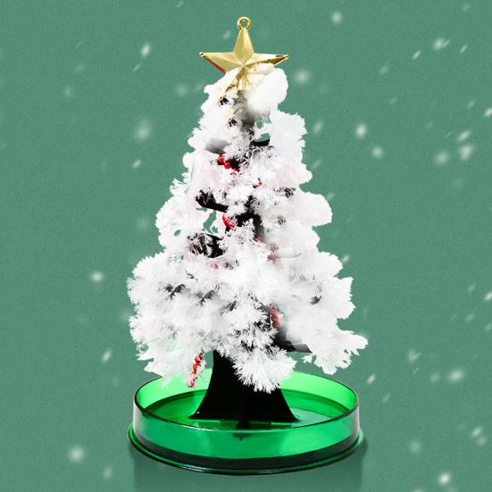 Волшебное выращивание рождественской елки DIY Crystalloid Blossom Tree Kit Простая установка Обучающий набор для выращивания Crystalloid Tree Подарок на праздник для детей