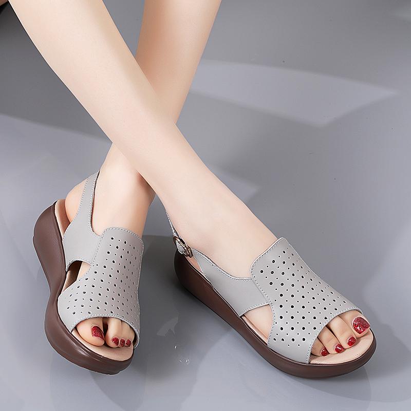 Женские сандалии, новые сандалии, босоножки на танкетке, летняя обувь для женщин, сандалии на платформе, женская обувь на танкетке, размеры 35-41