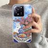 Retro Purple Cat Flower Women Phone Case for Xiaomi 13T 14T 11 Lite Poco X5 M6 Pro X6 X7 X3 Pro NFC C75 C71 C65 C61 M5S Cover