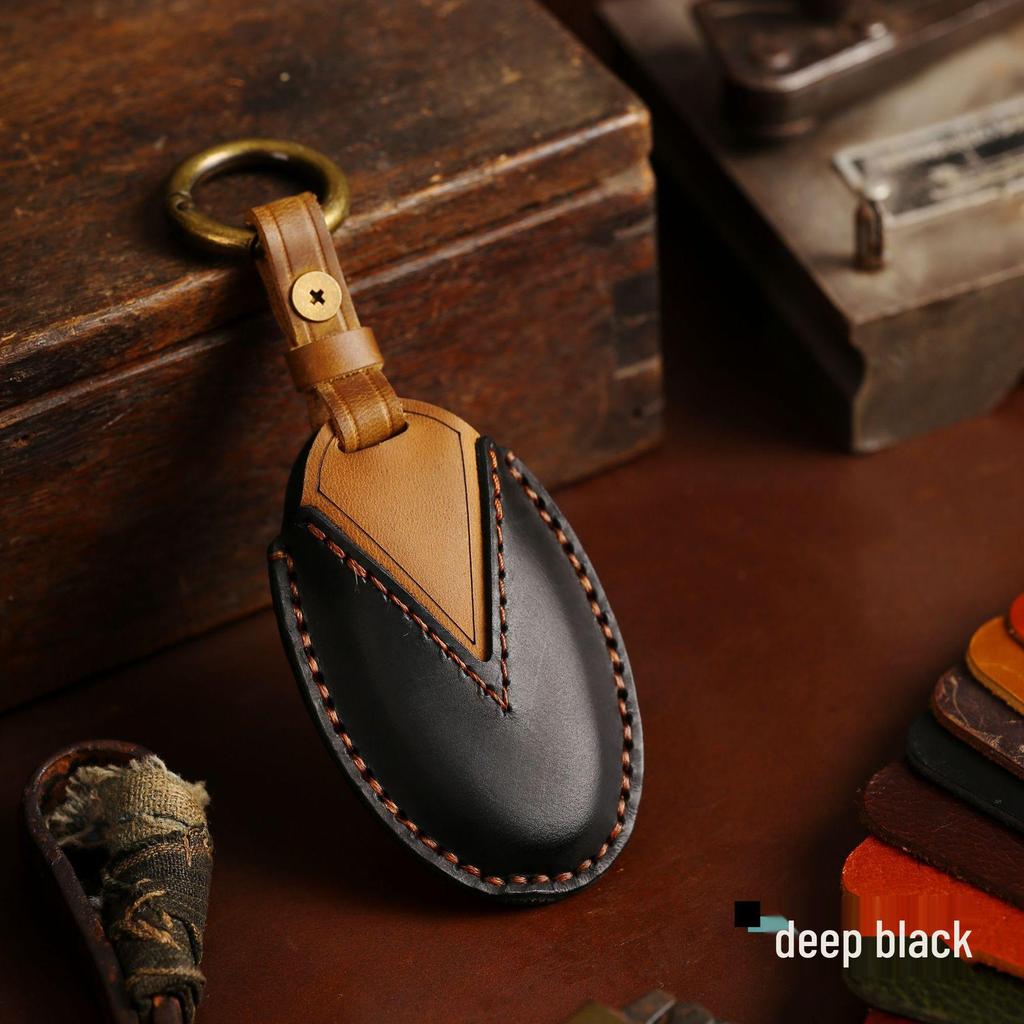 Чехол для ключа Nissan: Подходит для Qijun, Qashqai, Tiida, New Teana, Sylphy - Кожа Crazy Horse