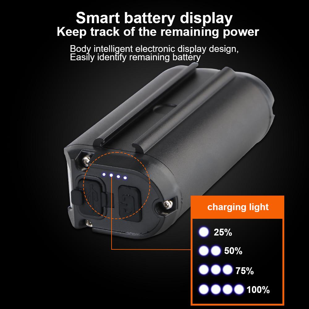 Универсальный светодиодный налобный фонарь 5 режимов Портативные фонари для горного велосипеда Фонари для горного велосипеда Лампы-прожекторы Водонепроницаемые перезаряжаемые велосипедные фары