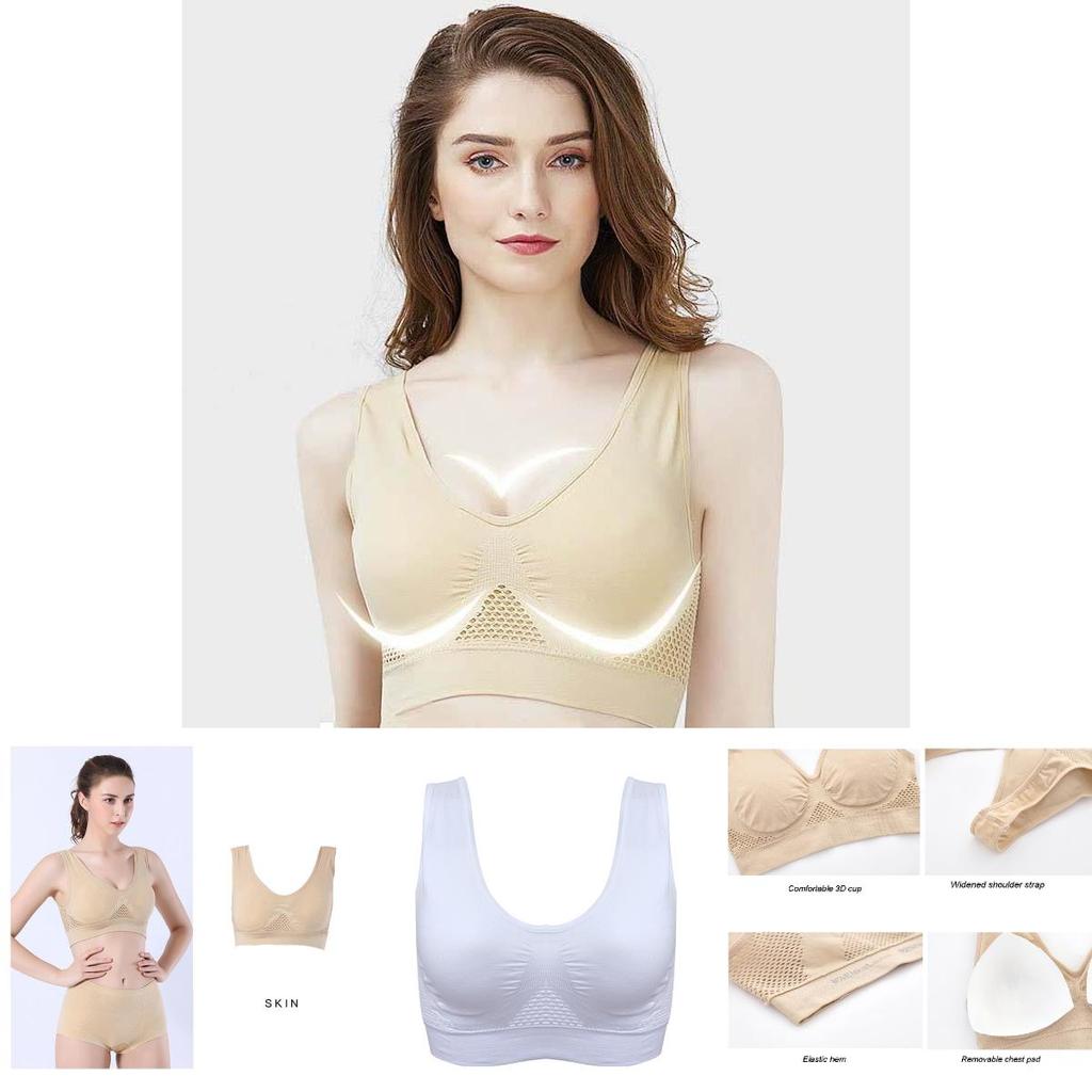 Breathable Hollow Out Padded Sports Bra For Women In Plus Size For Yoga And Gym